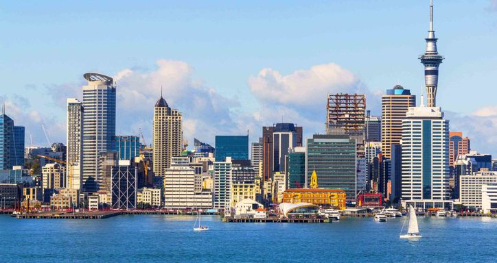 Auckland City from Stanley Point Bay, Devonport Auckland New Zealand